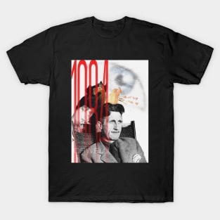 George Orwell Collage Portrait T-Shirt